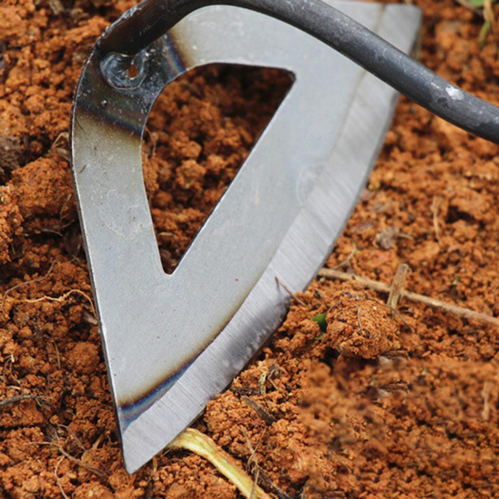 Gardening Tools Hollow Hoe All Steel 32.5cm Hardened for Backyard Agriculture Easy Weeding Soil Loosening