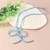 Color Rice Bead Bowknot Collarbone Chain Student Adjustable Chain Sweater Chain