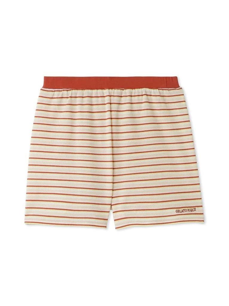 gelato pique Colorful Striped Shorts PWCP242267 Red Women's