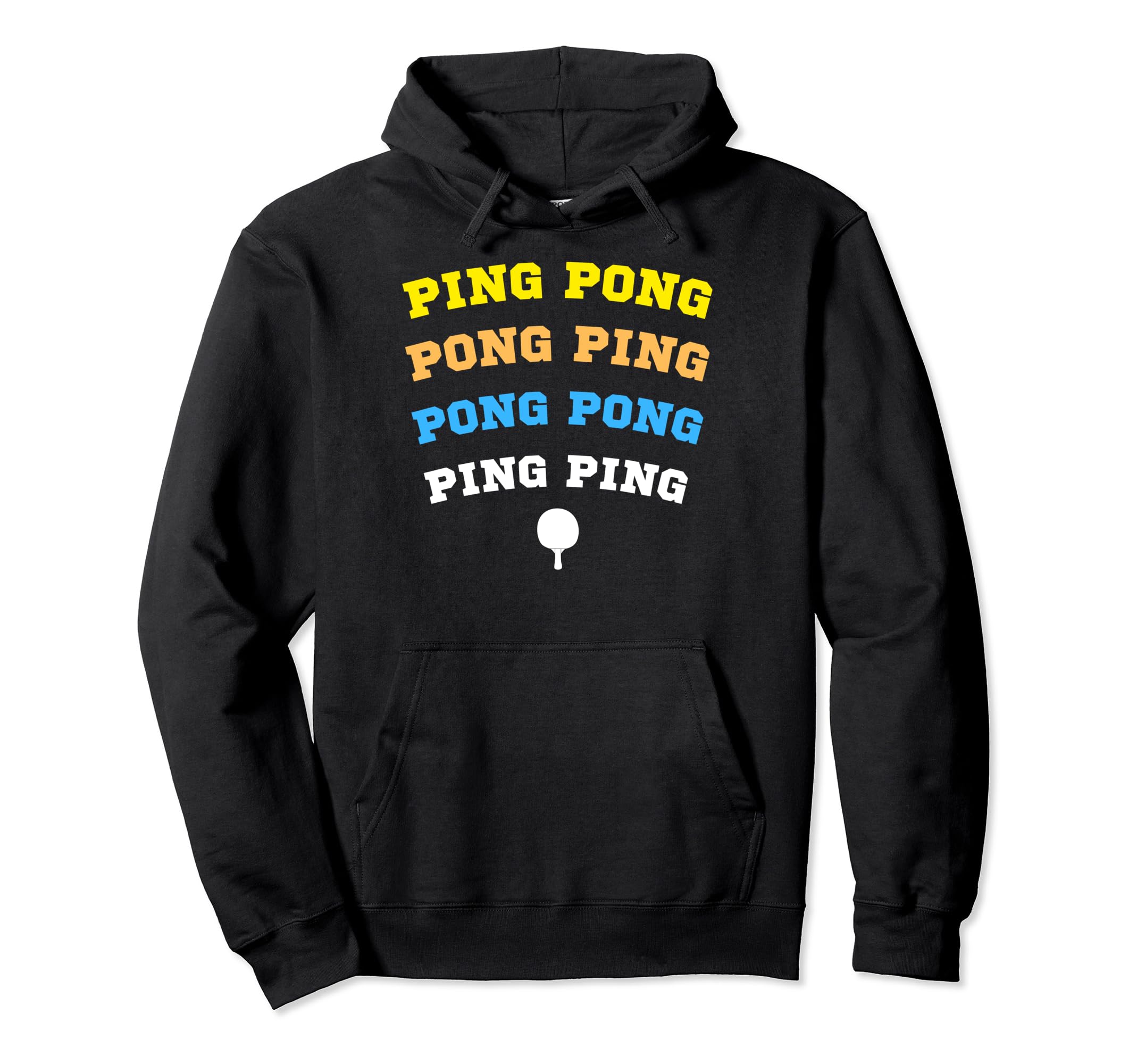 

Ping Pong Ping Ping Table Tennis Racket Humor Hoodie чёрный