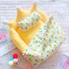Doll Bedding Set Realistic Washable Plush Bedding Set Play Toy for Gift