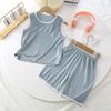 Summer Children's Vest Set Thin Sleeveless Pajamas