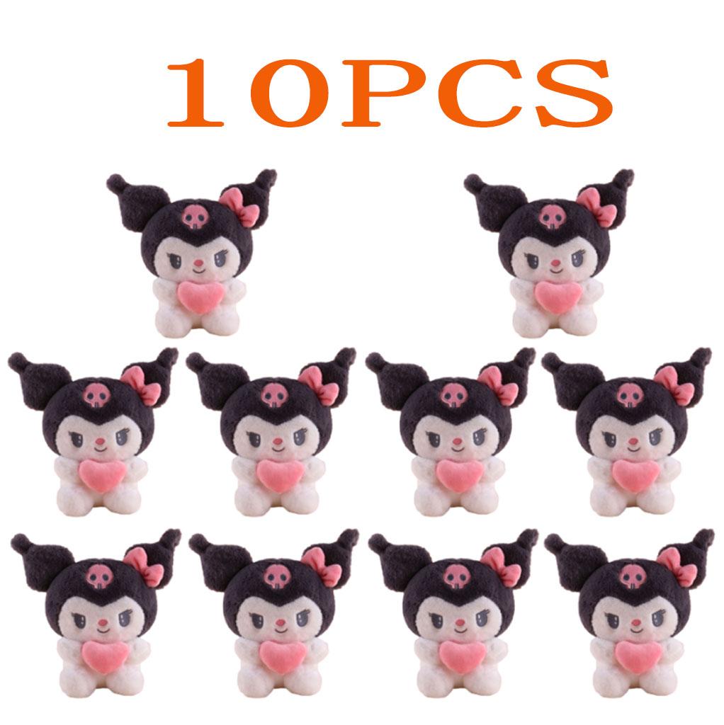 *22Cm Sanrio  Kuromi Pillow Kt Plush Toy Girls Soft Stuffed Animal Toys Heart My Melody Cinnamoroll Stuff Doll Gifts.