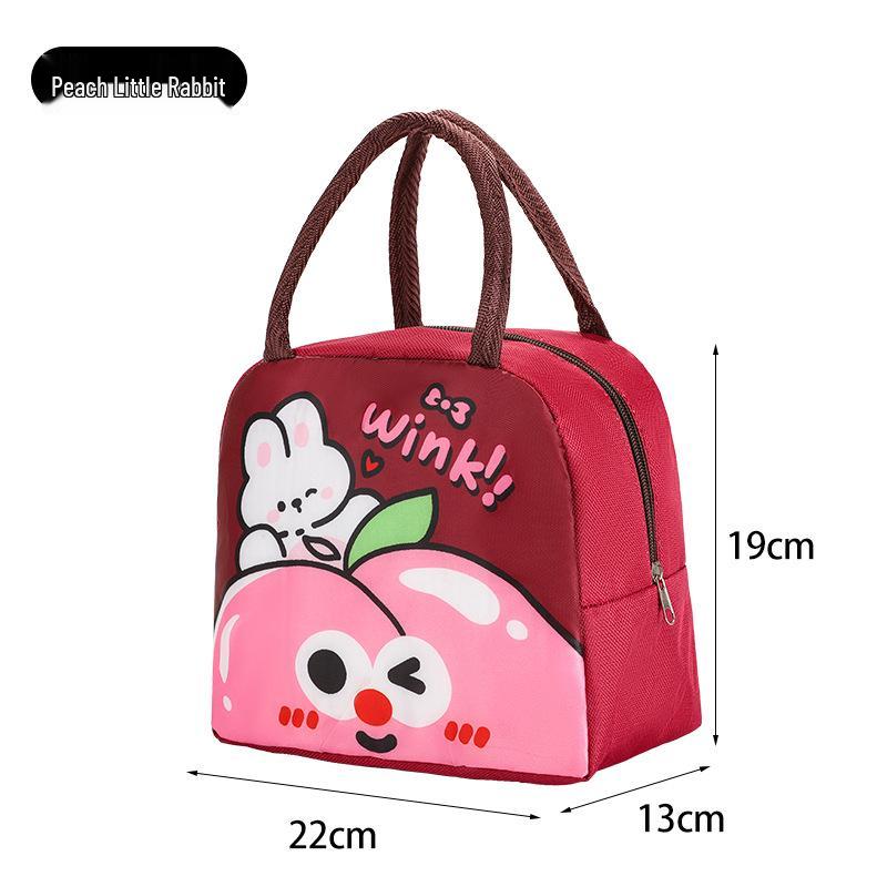 Cute Insulated Bento Bag: Cartoon Lunch Box for Kids and Office