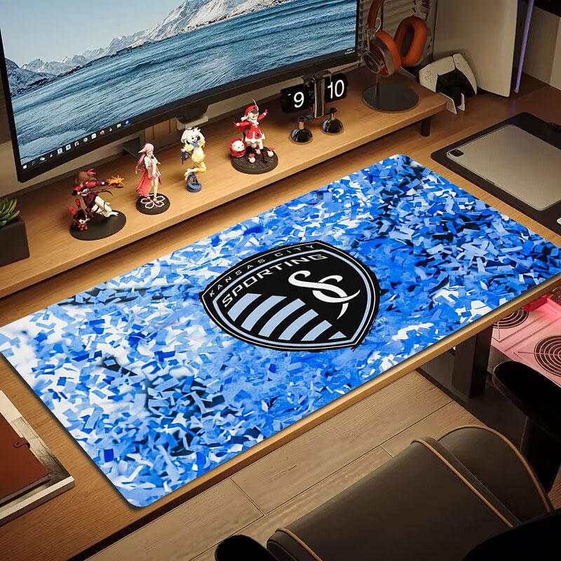 Sporting Kansas City Large Size Mouse Pad Large Gaming Table Cushion Non-slip Laptop Tablet Big Mousepad XXL Mat Mini PC Playmat With Lock edge
