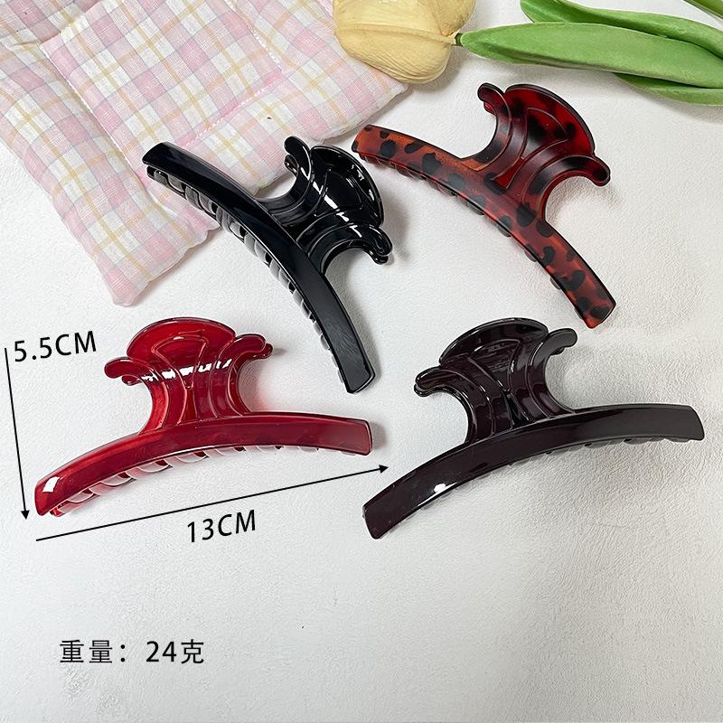 Hot-Selling Large Plastic Hair Clip for Women, Elegant and Simple Shark Clip with a High-End Feel for Updo Hair