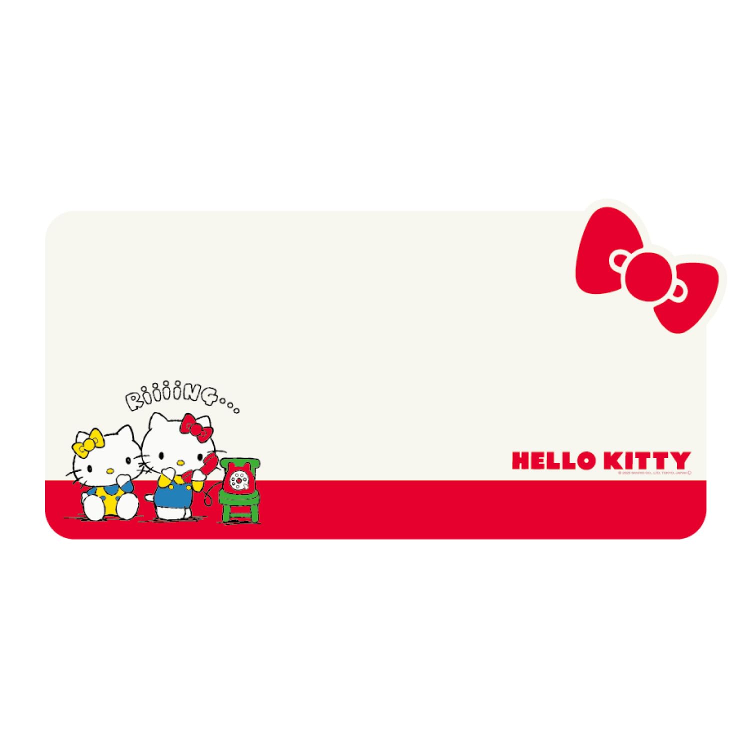 Gourmandise Sanrio Characters Desk Large Hello Mat, Size, Kitty, SANG-376KT