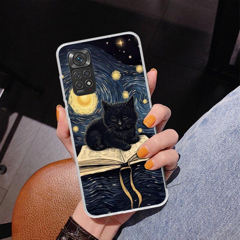 Witch And Cat Colorful Cute Phone Case For Xiaomi Redmi Note 15 14 13 12S 12 11 Pro Plus 14S 11S 11E 10 10S 11T 5G Personalized