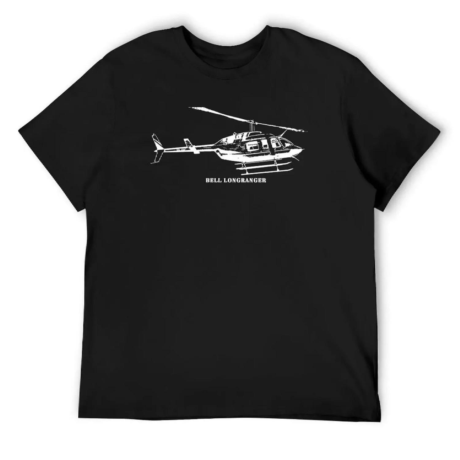 Bell LongRanger - Bell 206L3 Футболка винтажная аниме футболка Мужская футболка винтажная с графическим принтом толстовки, мужчины S разноцветный