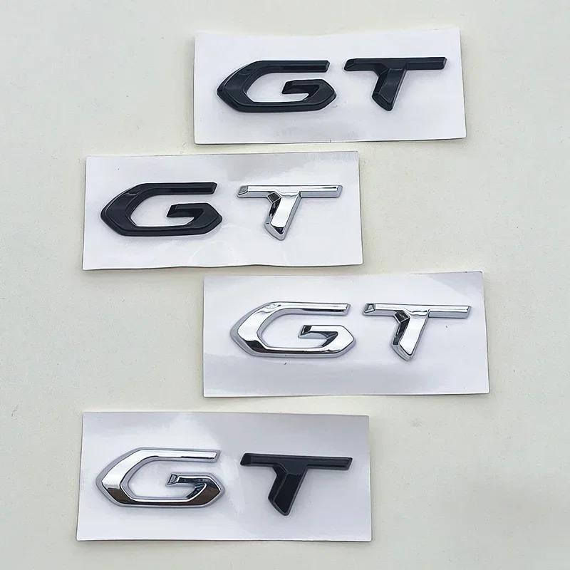 OVII3 3D ABS Logo GT Emblem Letters Car Trunk Badge For Peugeot 208 2008 201 206 508 5008 207 408 4008 3008 308 GT Sticker Accessories