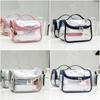 Large Capacity Waterproof Transparent Laser Cosmetic Bag Portable Storage Bag