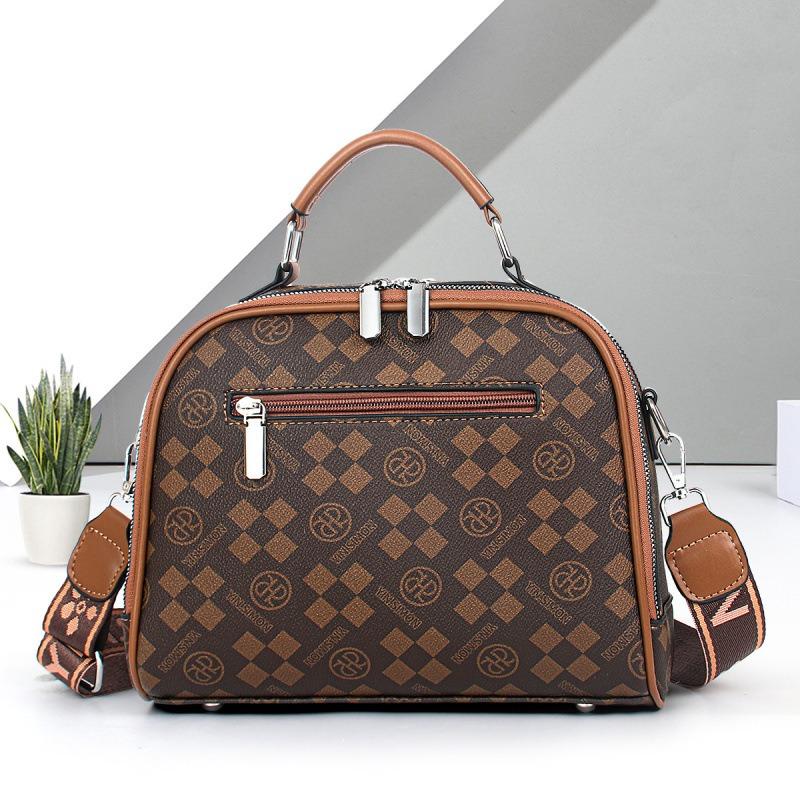 Popular bags New trendy high-end fashion women's small square bag Printed versatile shoulder messenger bag