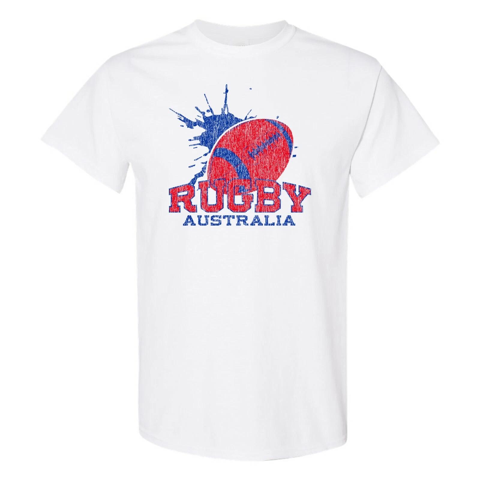 Australia Rugby - Summer Games Football Competition T Shirt - White 4XL