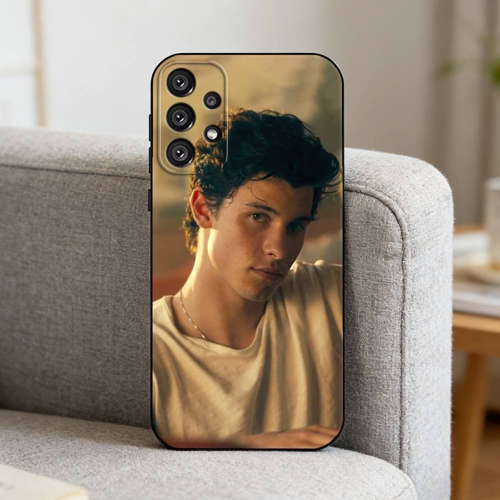 S-Singer S-Shawn Mendes Phone Case For Samsung S25,S24,S21,S22,S23,S30,Ultra,S20,Plus,Fe,Note,10,9,5G Black Cover