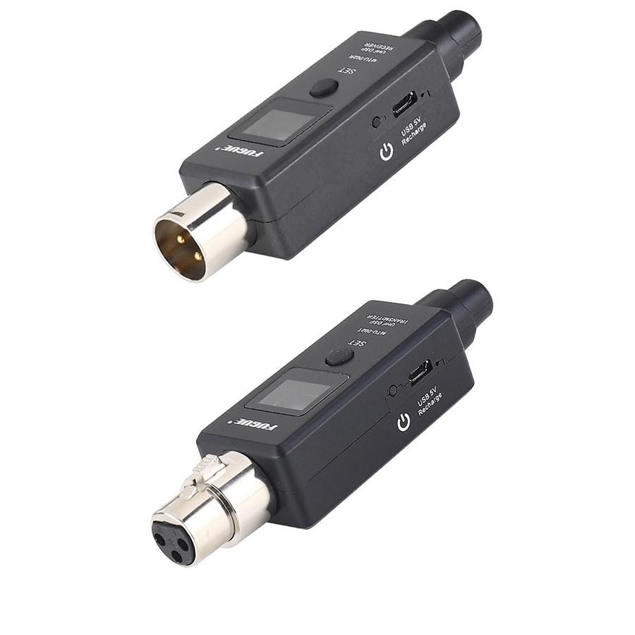 Wireless Microphone Transmitter and Receiver System for Dynamic Microphone