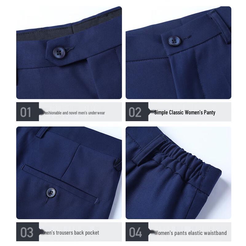 Kaseye Classic Birdseye Unisex Single-Button Business Suit Set