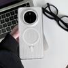 Applicable to Huawei mate11promax mobile phone case heat dissipation corrugated pattern Honor 111 magnetic suction high transparency protective case