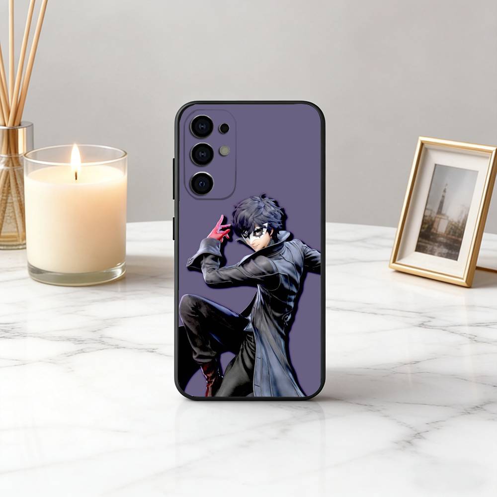 P-Persona 5 COOL Anime Phone Case For Samsung S25,S24,S21,S22,S23,S30,Ultra,S20,Plus,Fe,Soft Silicone Black Cover