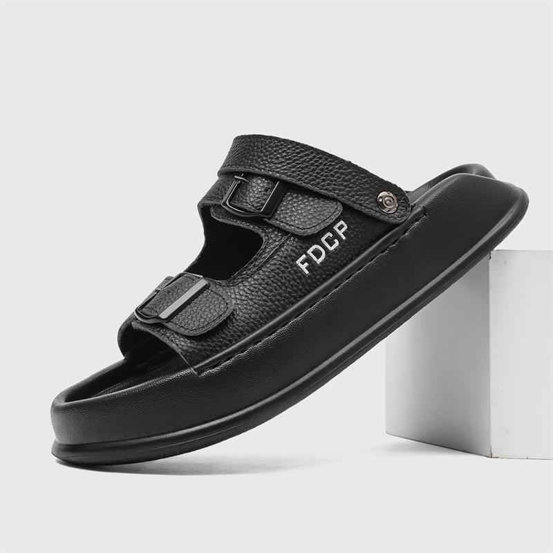 Fashion Comfortable Men's Sandals Breathable Walking Shoes  Lightweight  Outdoor Walking Half Drag Summer Casual Slip-on Beach Shoes