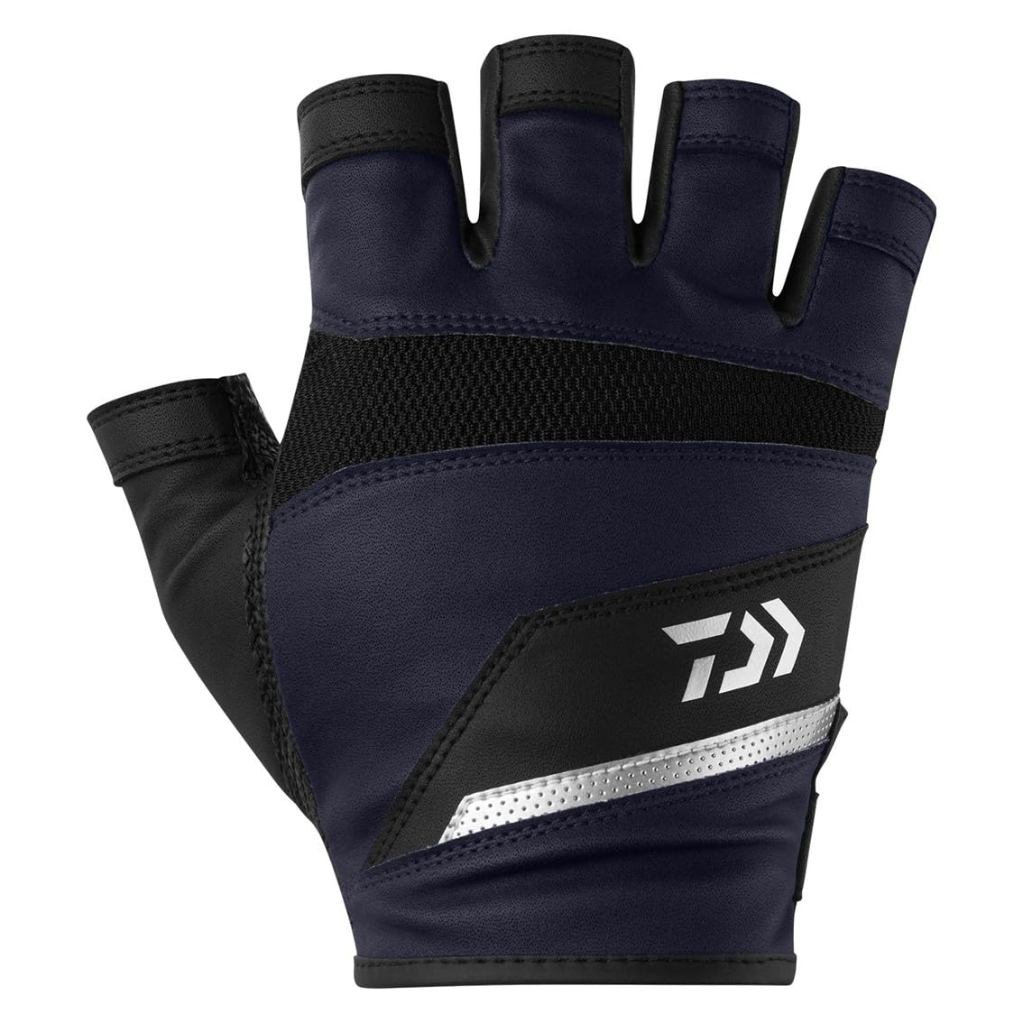 Rockshore Mesh Size L [Daiwa] Gloves, 5-Finger Cut, DG-2326, Navy,