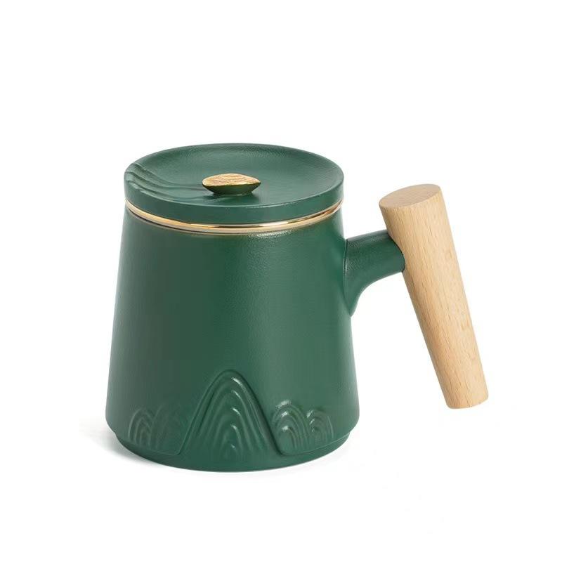 Guofeng Merchandise Zhoushan Ceramic Cup Three-Piece Gift, Thermos Cup Business Engraving Name