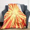 1pc Sunburst Vibrant Lightweight Flannel Blanket, Comfortable and Warm Blanket, for Office and Camping Sofa Bed, Livingroom159