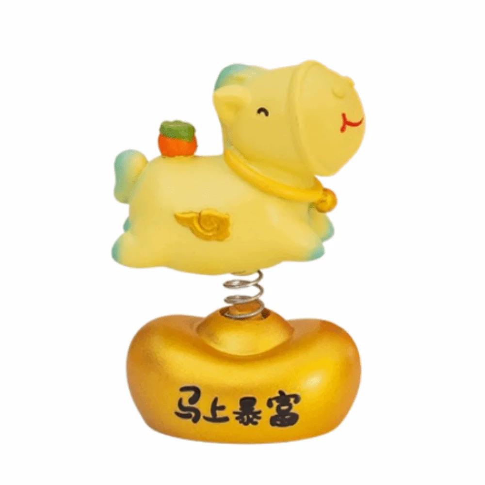 Creative Zodiac Horse Phone Holder Horse Shaped Year of The Horse Horse Mobile Phone Stand Horse Mascot Slot Design