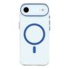 For iPhone Air Magnetic Case Clear PC Phone Back Cover with Metal Buttons