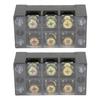 Terminal Strip Block Large Current Easy Wiring Ground Circuit Terminal Block 600V 60A 3 Positions