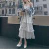 Summer New Korean Version Niche Atmosphere Muse Temperament French Suspender Cake Dress Dress Women's Skirt
