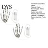 Battery Operated Party Ornaments Halloween Skeleton Hand Hanging Lights, Purple LED Light Up Claw Glowing Ghostly Lamps Lantern, Spooky Atmosphere