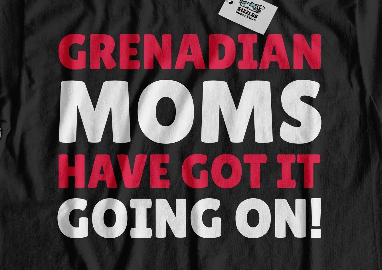 

Funny Grenadian Mom T-Shirt Grenada Mothers Day Gifts L