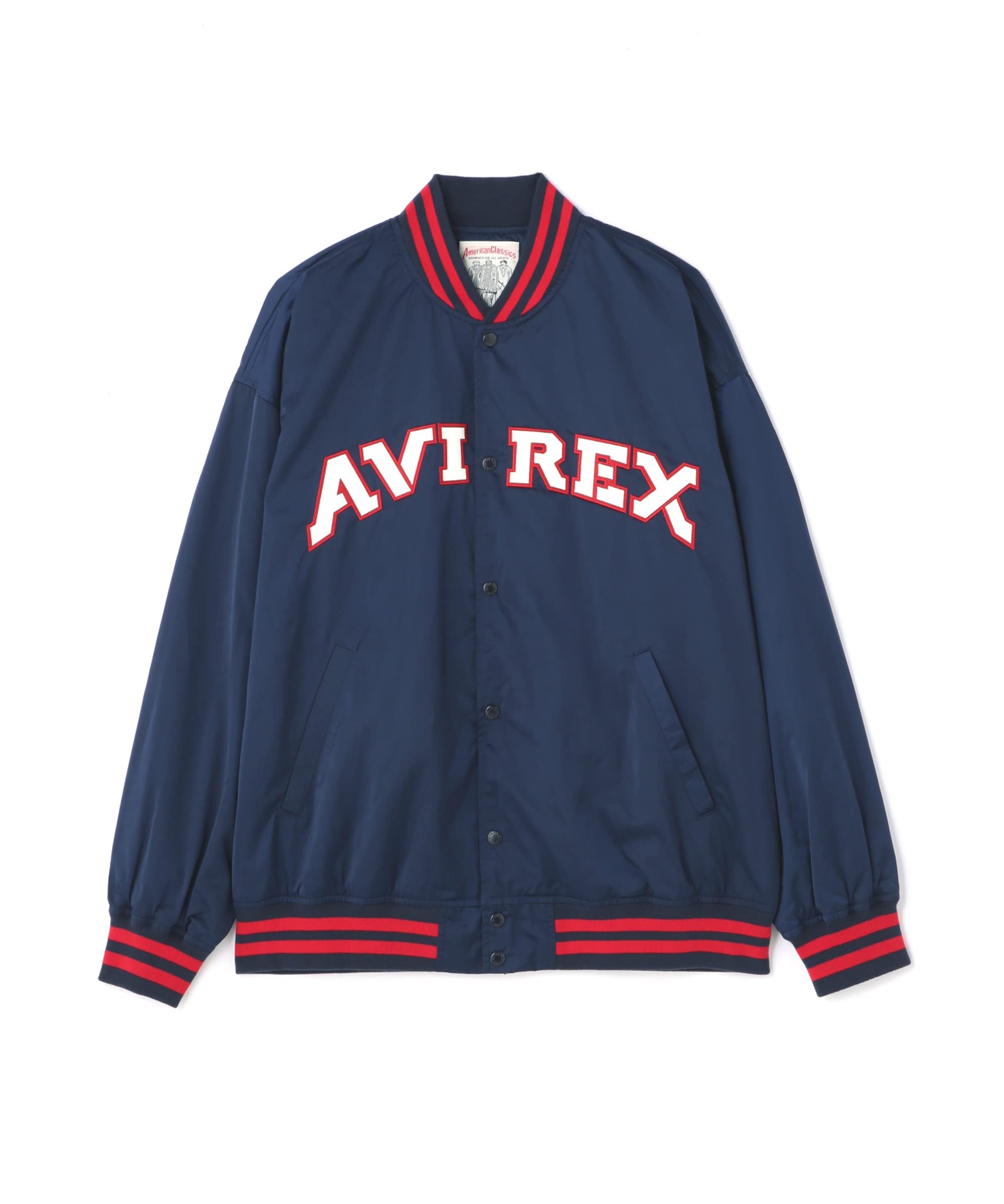 

REBUILD COLLECTION Satin Stadium Navy [AVIREX] Jacket, Men s, L, 120, синий