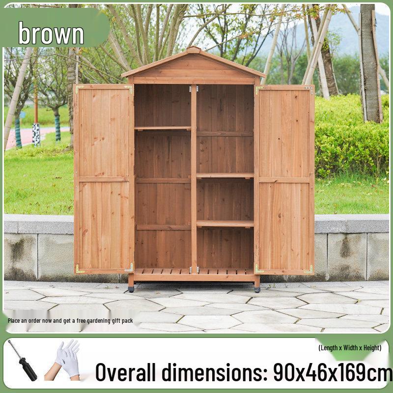 Outdoor Anti-Corrosion Sunscreen Storage Cabinet for Garden and Courtyard