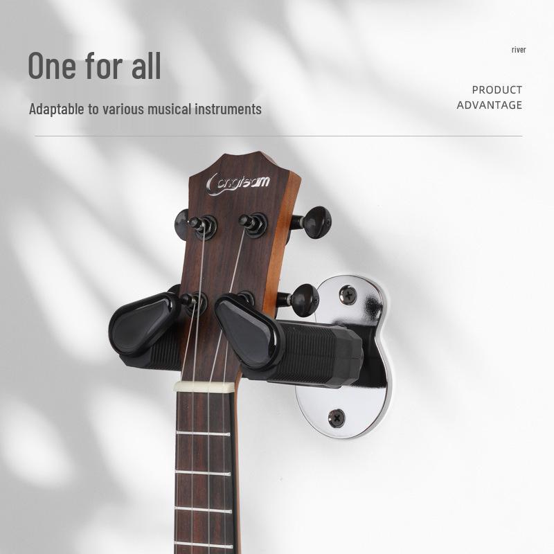 Samozamykací nástěnný držák na kytaru a ukulele