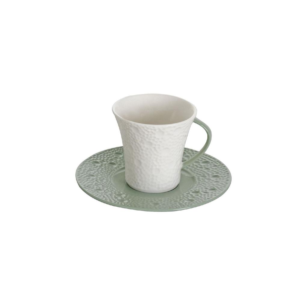 Moon 12 Piece Turkish Coffee Set For 6 People Green