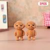 Cute Milo Poodle Dog Flocking Doll Action Figures Toy Kawaii Sylvanian Families Anime Figures Collectible Room Ornaments