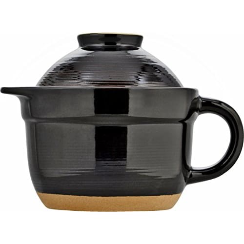 Wahei Freiz Earthenware Rice Cooker, Perfect for Entertaining with Japanese Cuisine, 1-Cup Capacity, Gas Stove, Microwave, OR-7108