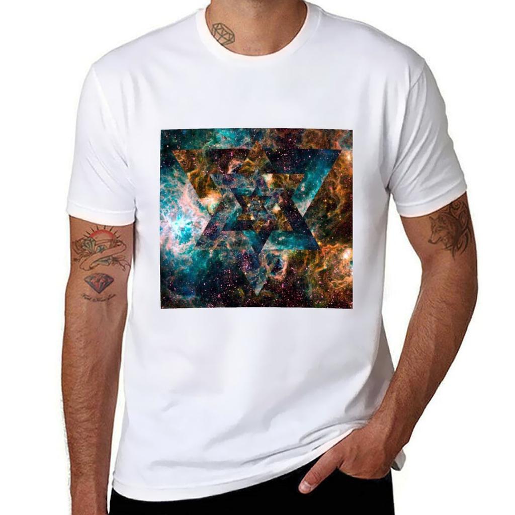 Official Psychedelic Space Shirt T-shirt Cotton T Shirt Pack Cotton T Shirt Man Anime Tshirt T-shirt