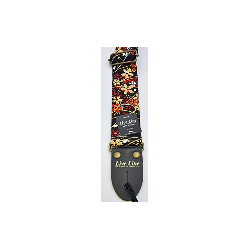 LIVE LINE Live Line Chirimen/Sakura Grass Guitar Strap LS2400KSB