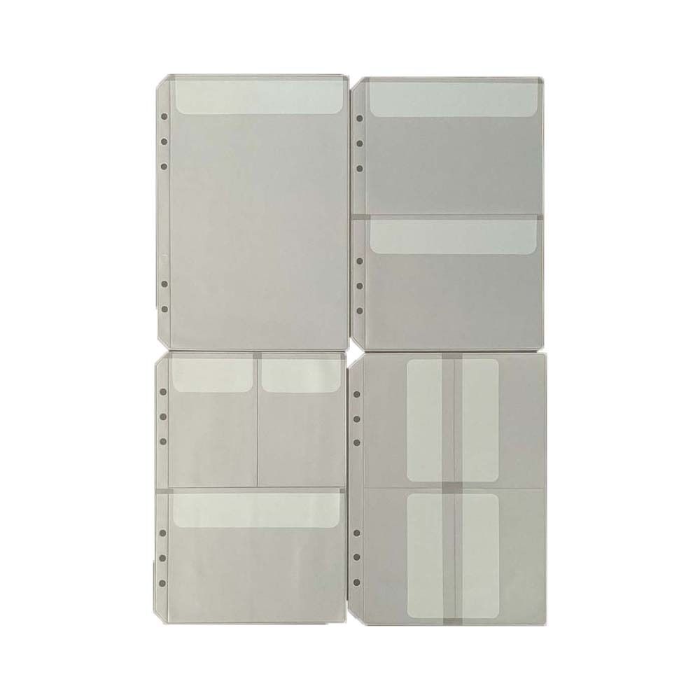 10Pcs Transparent Spiral Binder Divider Page Separator Card