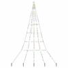 LED Christmas Tree with Ground Spikes Multicolored 306 Cm Metal