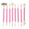 Professional Baking Accessories 8PCS Fondant Sculpting Tool Set DIY Cake Decorating Kit with Ergonomic Non-slip Handles Modeling Flower And