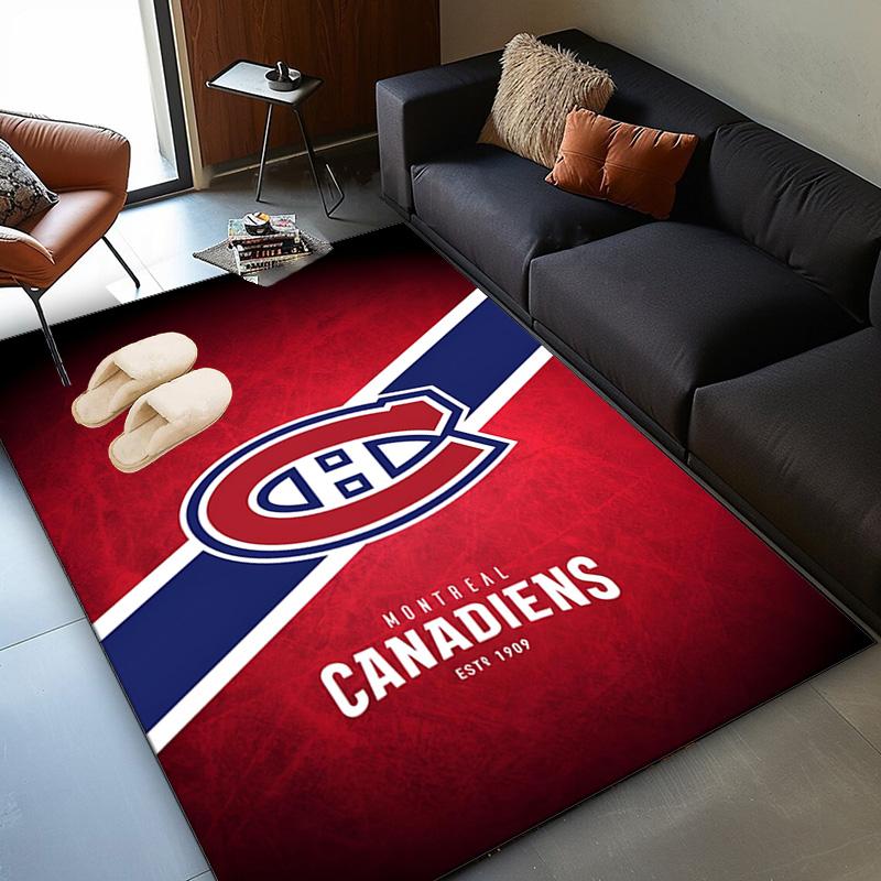 Canadiens Hockey Team Area Rug Suitable for Indoor And Outdoor,Carpets for Kitchens, Homes, Offices, Living Rooms,Home Decor,Christmas Gift