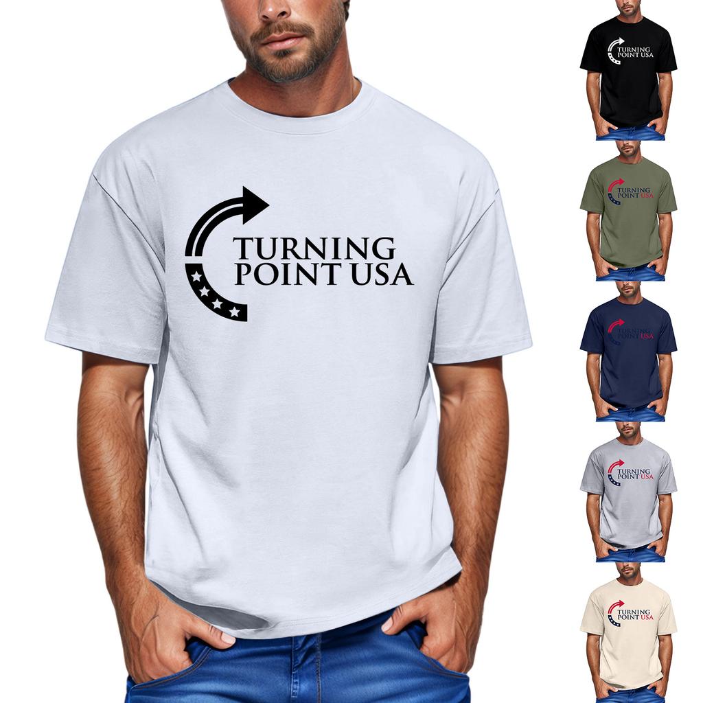 Men'S Fashionable T-Shirt, Street Casual Short Sleeved Clothing