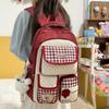 Schoolbag Dopamine Contrasting Schoolbag Female Japanese Ins Sweet and Cute Junior High School Student Multi-compartment Backpack Female