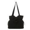 Mode trendy schoudertas nieuwe eenvoudige grote tote bag veelzijdige casual geplooide make-uptas