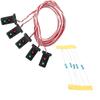5 Pcs Lamp Posts OO HO Gauge 20mm LEDs Made Green/Red Dwarf Signals 2 Aspects Model Train Scenery Or Street Layout Accessories