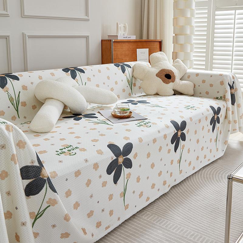 Ice Silk Sofa Cover, Summer Cartoon Cute Sofa Cover, Cute Fun Sha Releases Full Package Sofa Cover