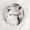 Pearl Diamond Silk Scarf Korean Retro Women's Scarf Chain Magnetic Buckle Scarf  Effortless Styling